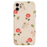 Funda floral para iPhone estilo cottagecore